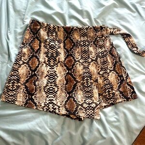 Snakeskin Skort